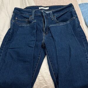 Levi's Women's Dark Blue Straight Leg Jeans